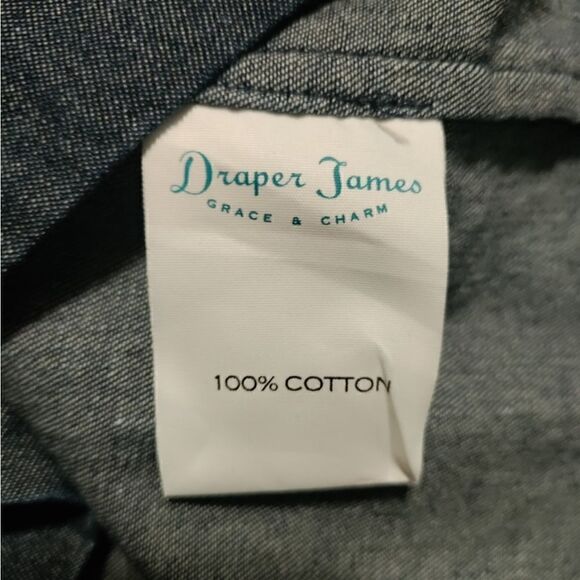 Draper James Dark Wash Chambray Ruffle Shift
Dress - Picture 11 of 12